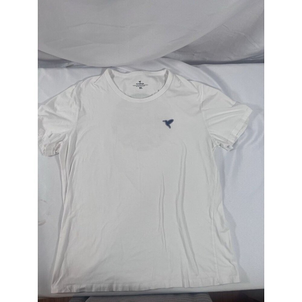 Bird Dogs Shirt Mens XL White T-Shirt Tropical Palm Leaves Floral Beach